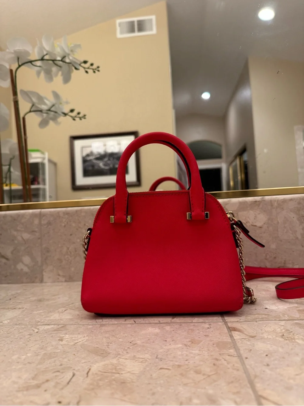 Kate Spade Cedar Street Mini Maise Crossbody Satchel with Chain Strap